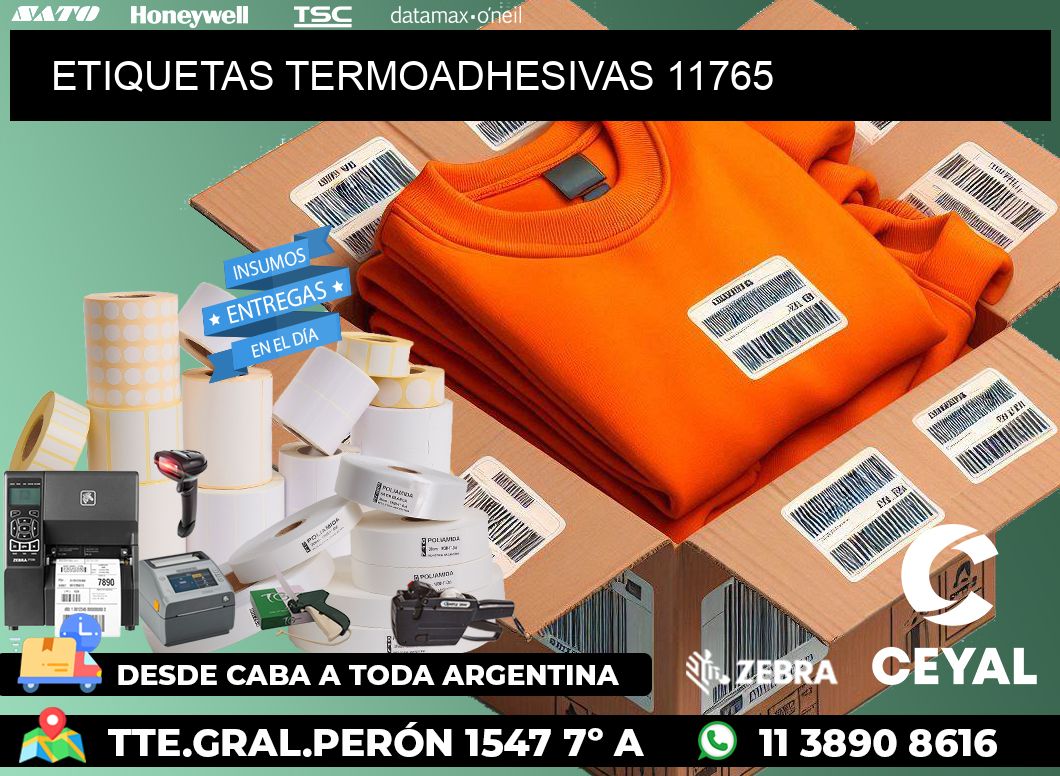 ETIQUETAS TERMOADHESIVAS 11765