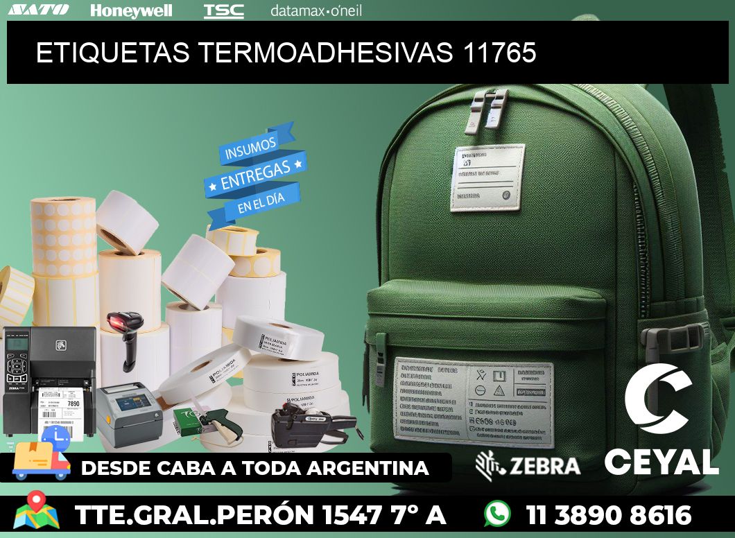 ETIQUETAS TERMOADHESIVAS 11765