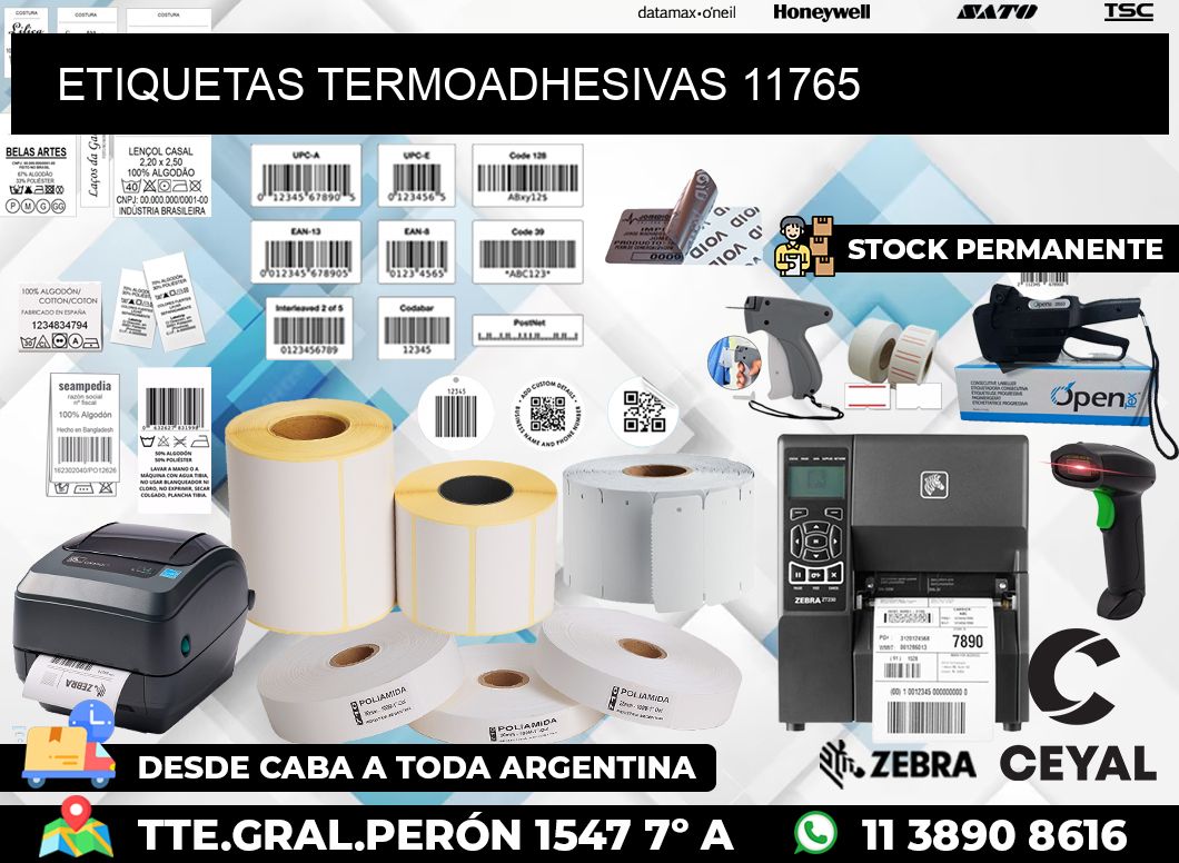 ETIQUETAS TERMOADHESIVAS 11765