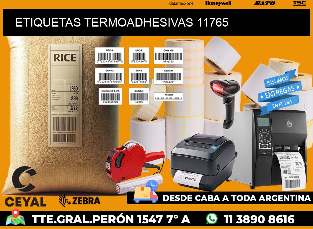 ETIQUETAS TERMOADHESIVAS 11765