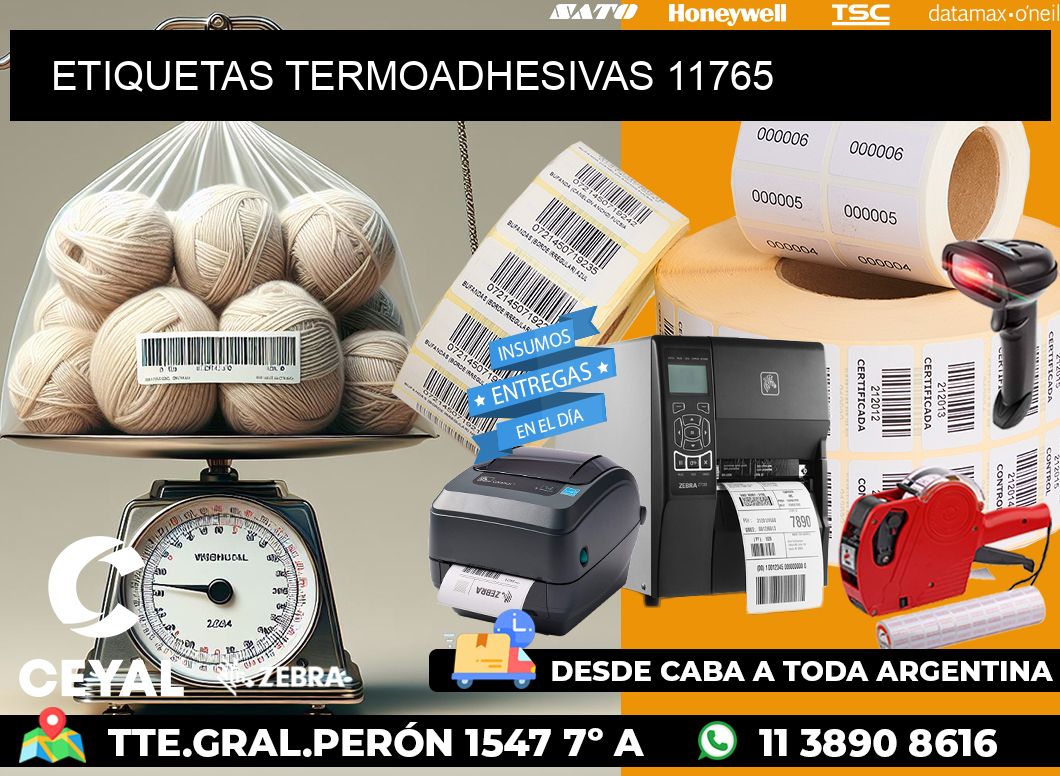 ETIQUETAS TERMOADHESIVAS 11765