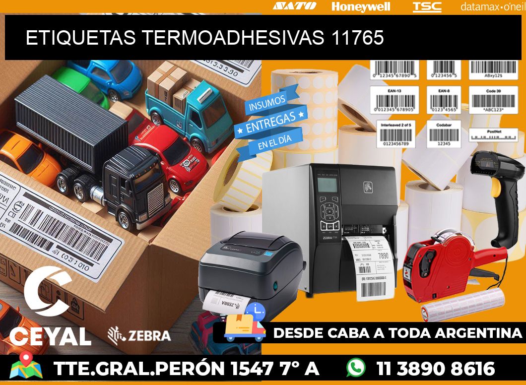 ETIQUETAS TERMOADHESIVAS 11765