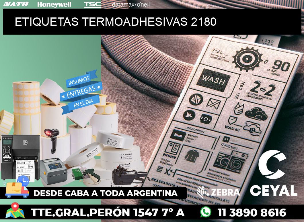 ETIQUETAS TERMOADHESIVAS 2180