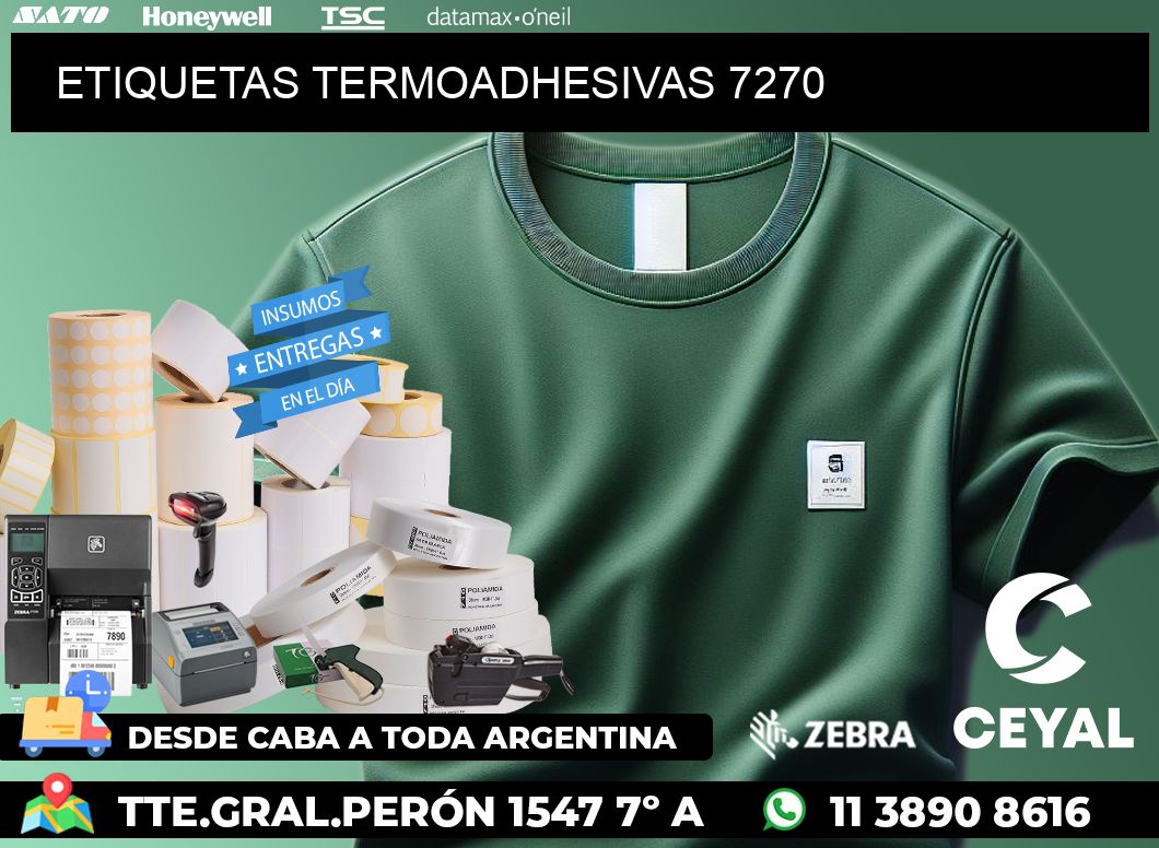 ETIQUETAS TERMOADHESIVAS 7270