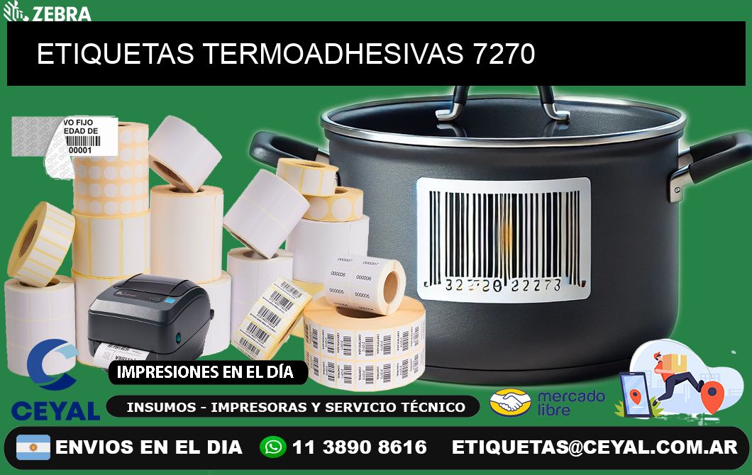 ETIQUETAS TERMOADHESIVAS 7270