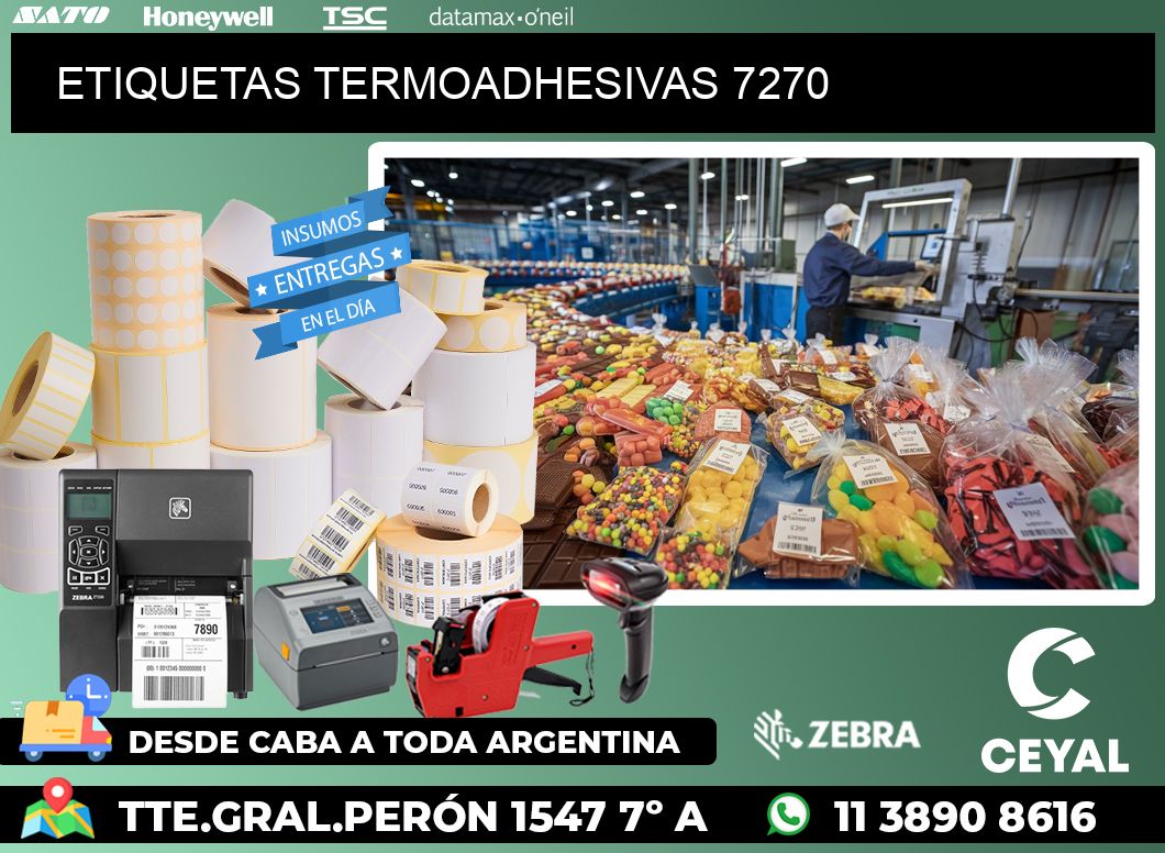ETIQUETAS TERMOADHESIVAS 7270