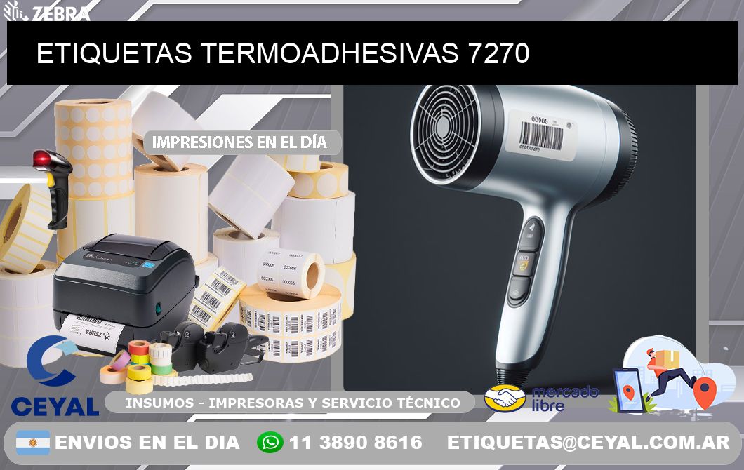 ETIQUETAS TERMOADHESIVAS 7270