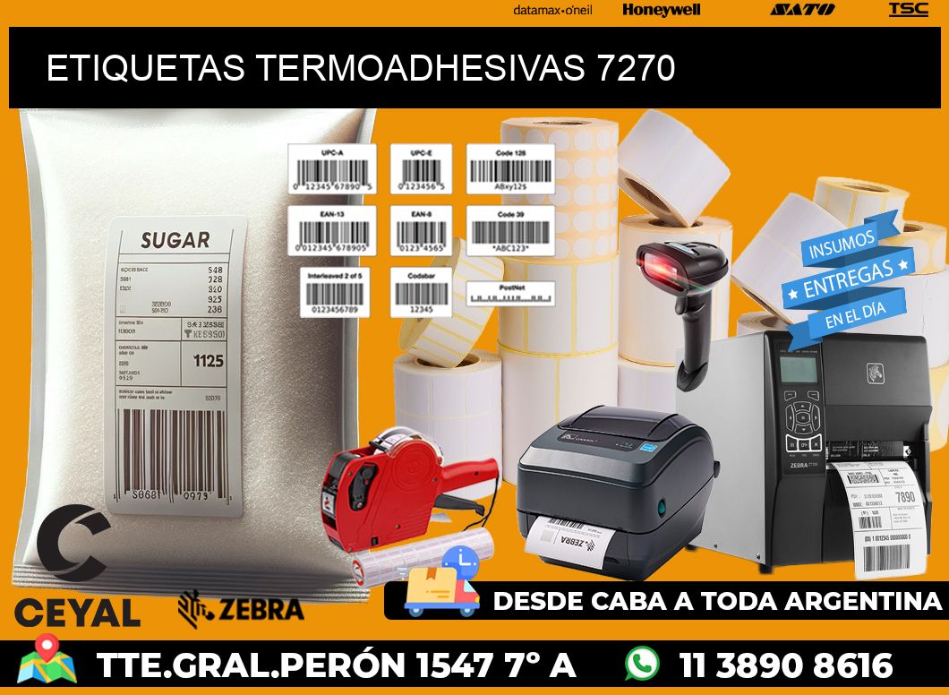 ETIQUETAS TERMOADHESIVAS 7270
