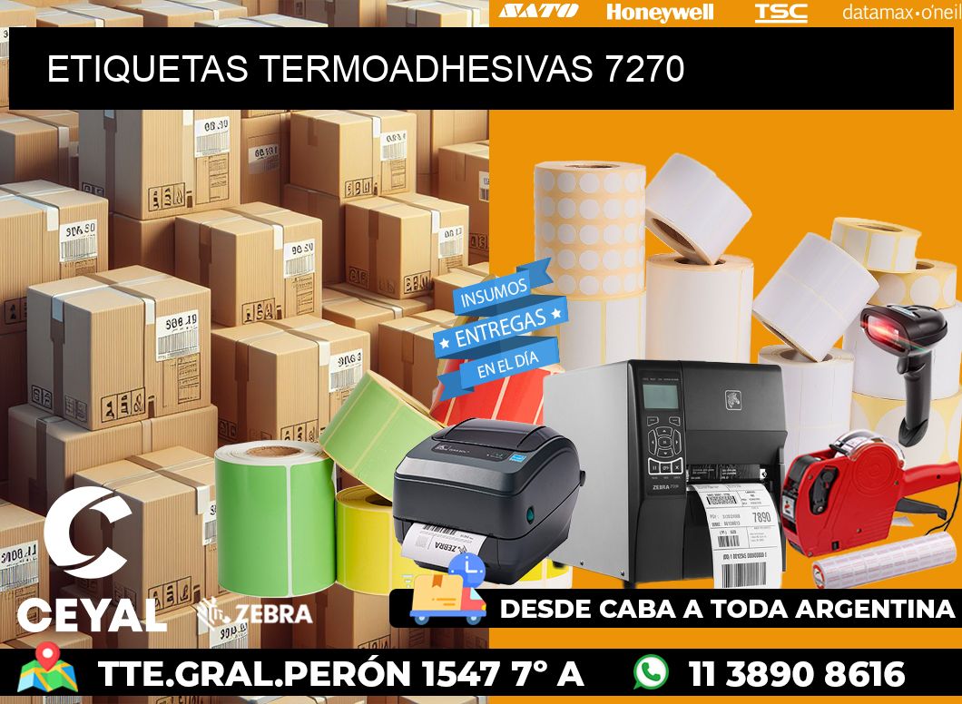 ETIQUETAS TERMOADHESIVAS 7270