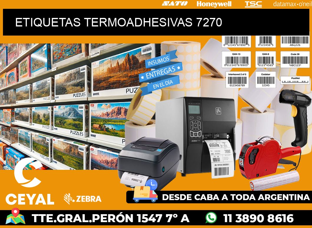 ETIQUETAS TERMOADHESIVAS 7270