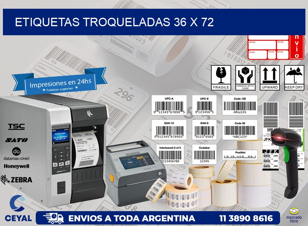 ETIQUETAS TROQUELADAS 36 x 72