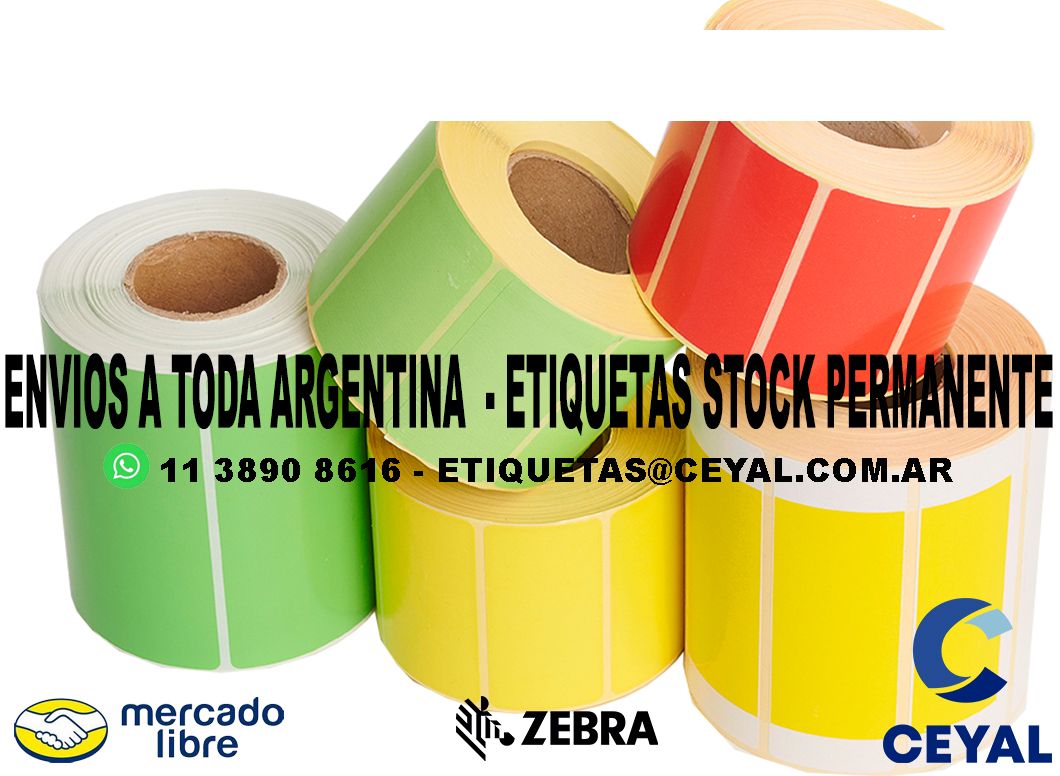 IMPRESION DE ETIQUETAS CON COLOR 53 x 30