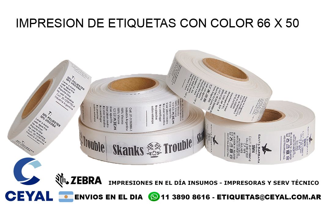 IMPRESION DE ETIQUETAS CON COLOR 66 x 50