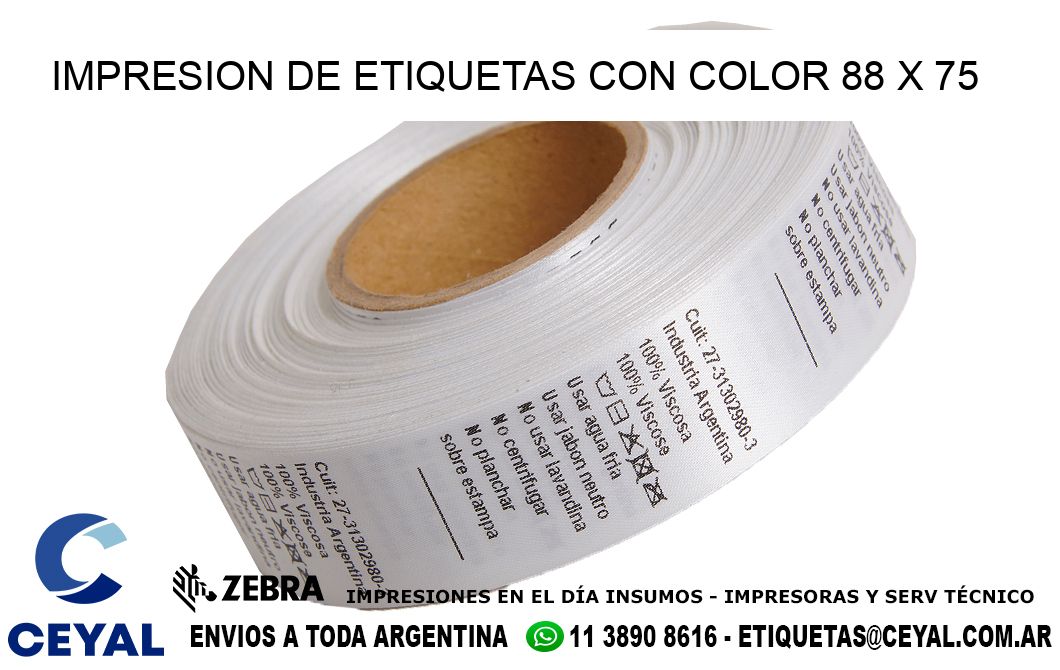 IMPRESION DE ETIQUETAS CON COLOR 88 x 75