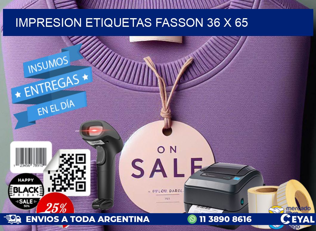 IMPRESION ETIQUETAS FASSON 36 x 65