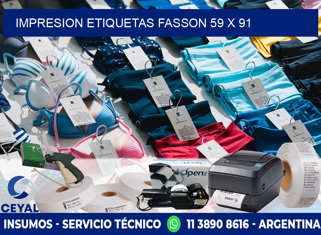 IMPRESION ETIQUETAS FASSON 59 x 91