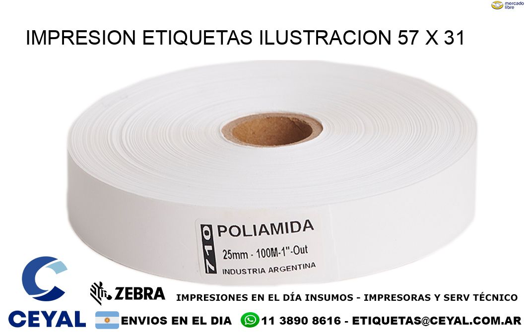 IMPRESION ETIQUETAS ILUSTRACION 57 x 31