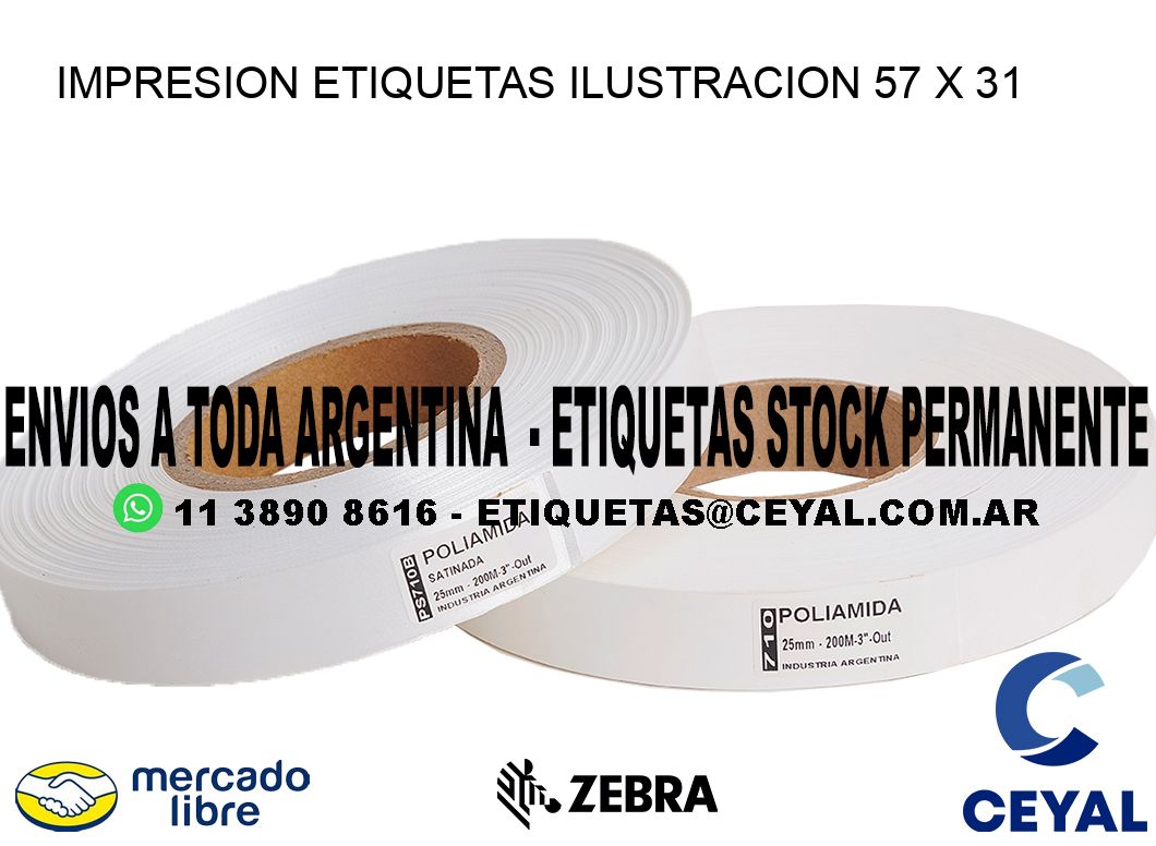 IMPRESION ETIQUETAS ILUSTRACION 57 x 31