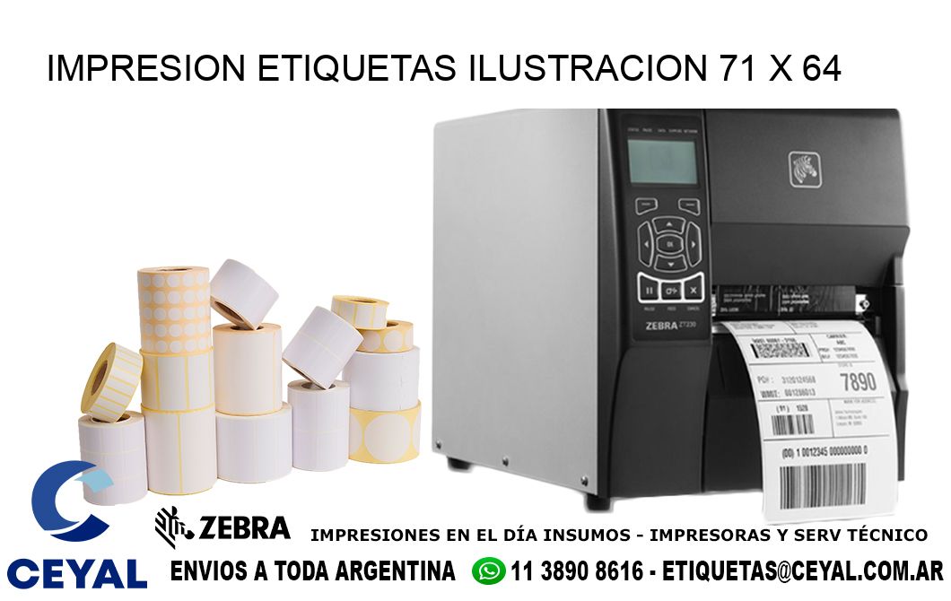 IMPRESION ETIQUETAS ILUSTRACION 71 x 64