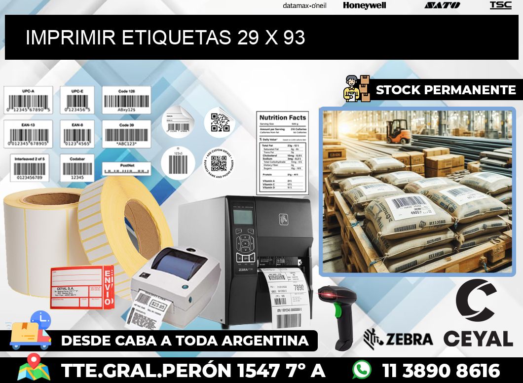 IMPRIMIR ETIQUETAS 29 x 93