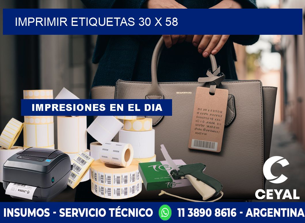 IMPRIMIR ETIQUETAS 30 x 58