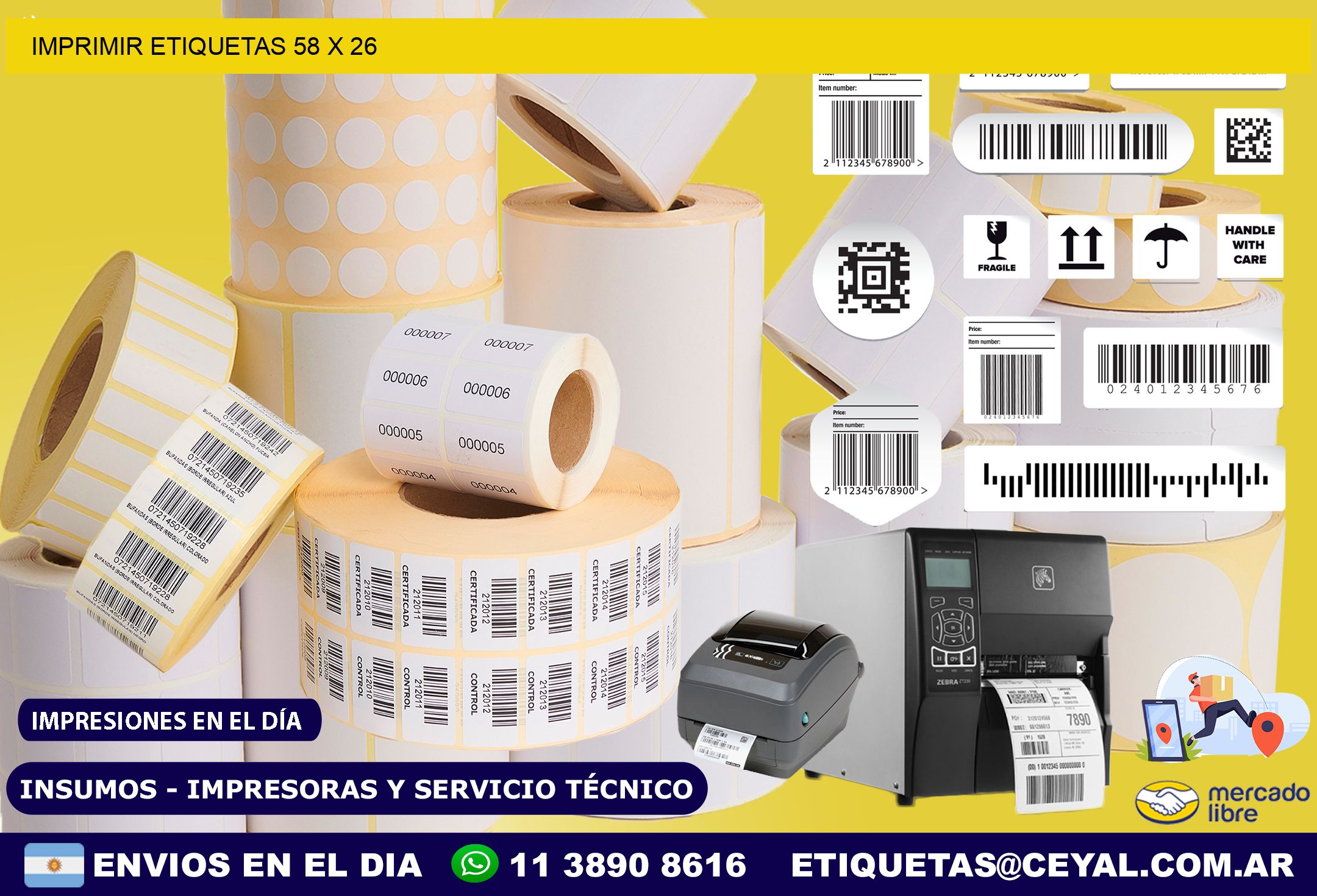 IMPRIMIR ETIQUETAS 58 x 26