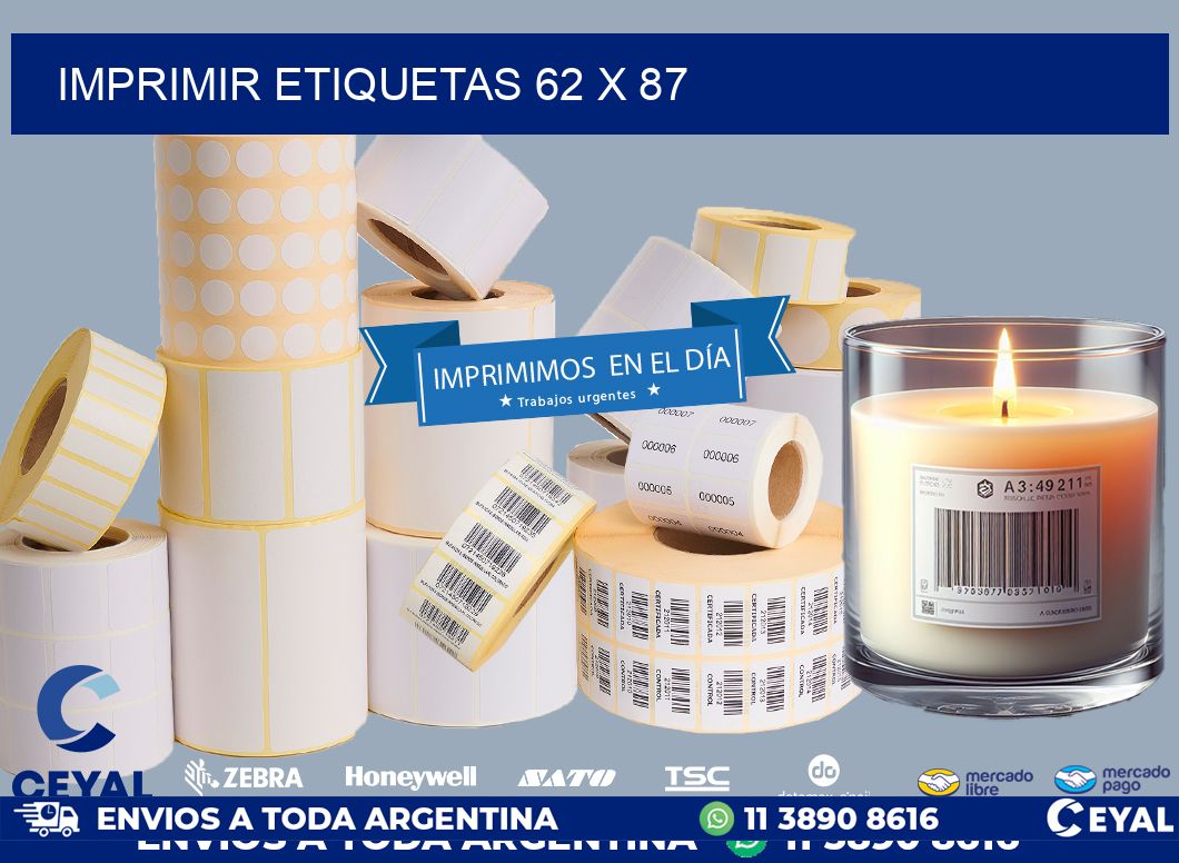 IMPRIMIR ETIQUETAS 62 x 87