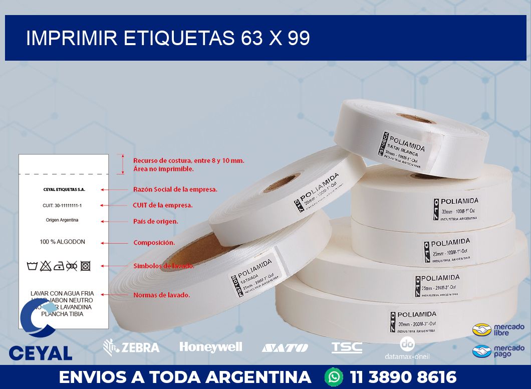 IMPRIMIR ETIQUETAS 63 x 99