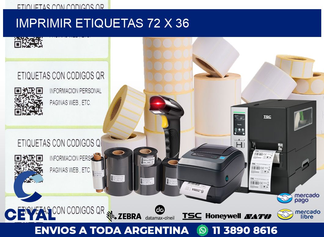 IMPRIMIR ETIQUETAS 72 x 36