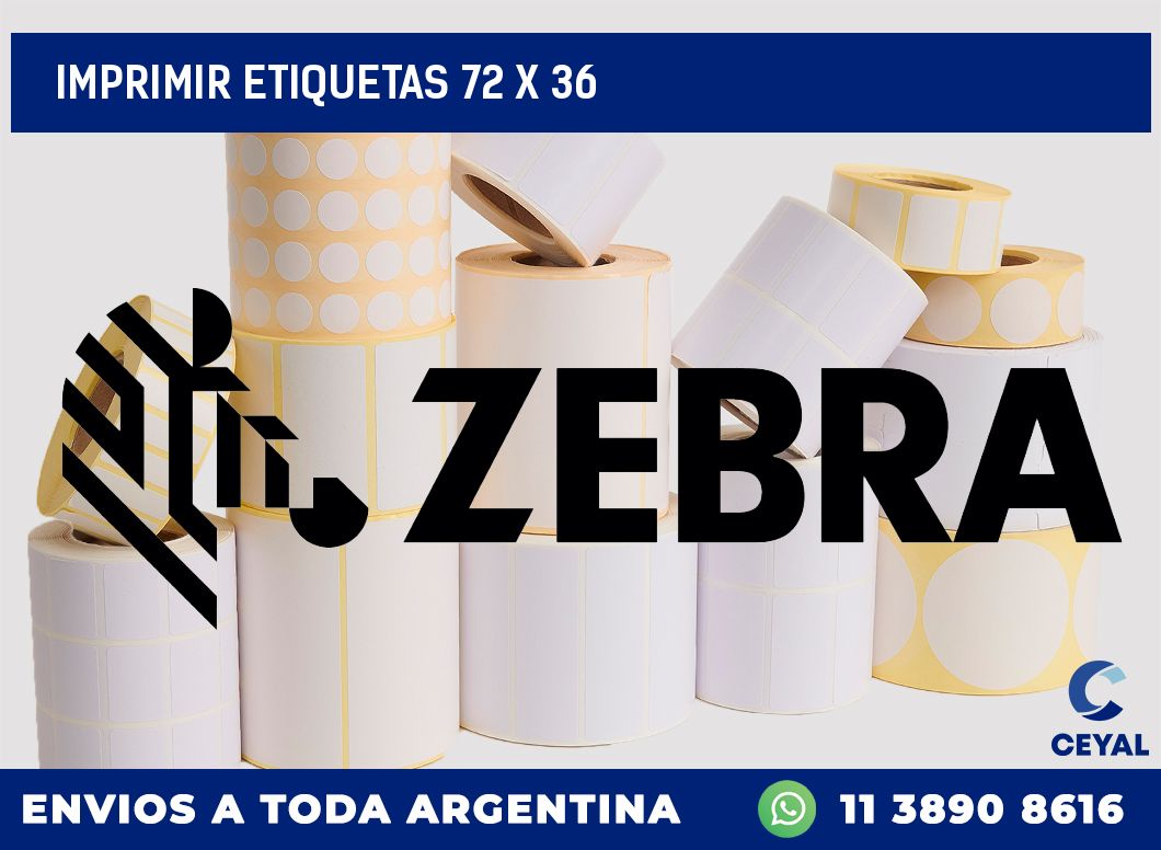 IMPRIMIR ETIQUETAS 72 x 36