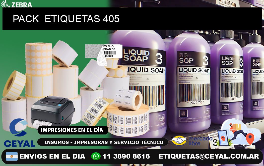 PACK  ETIQUETAS 405