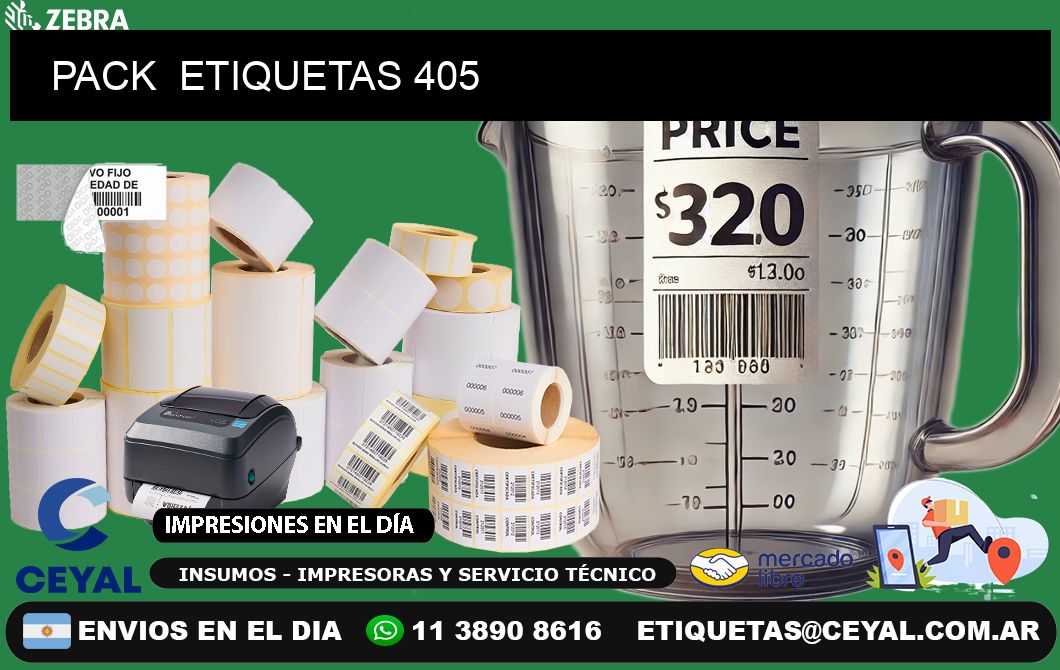 PACK  ETIQUETAS 405