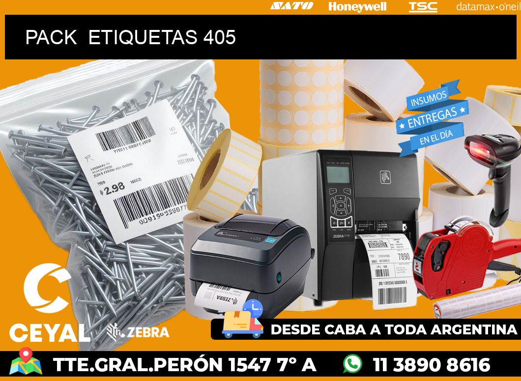 PACK  ETIQUETAS 405