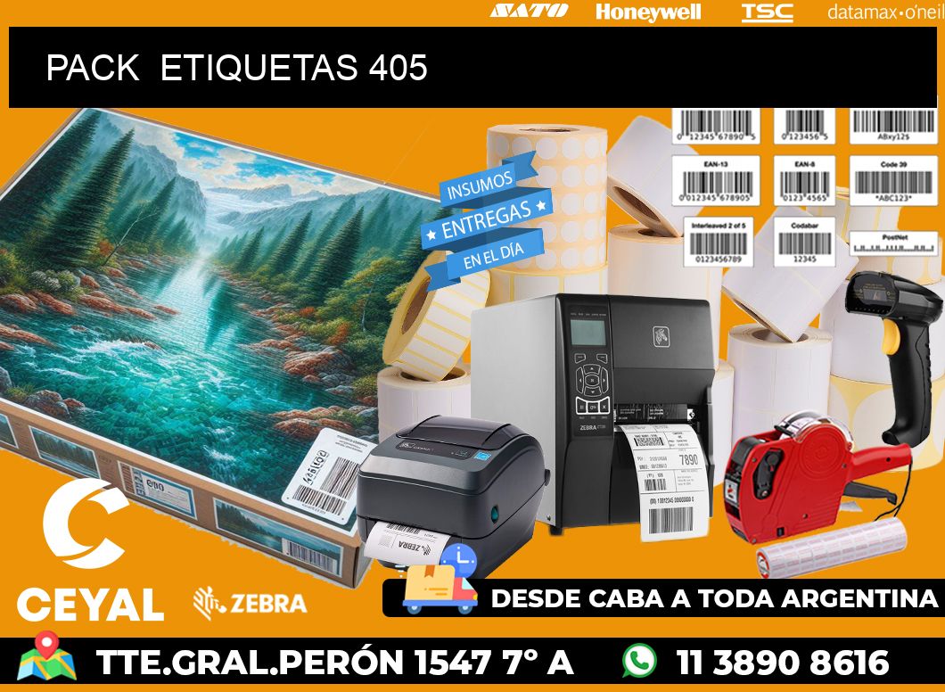 PACK  ETIQUETAS 405