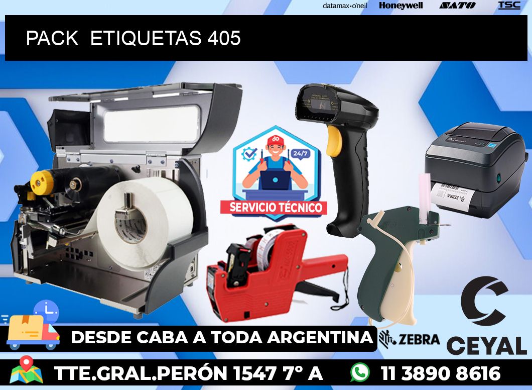 PACK  ETIQUETAS 405