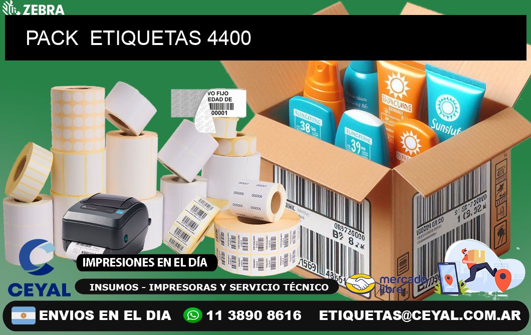 PACK  ETIQUETAS 4400