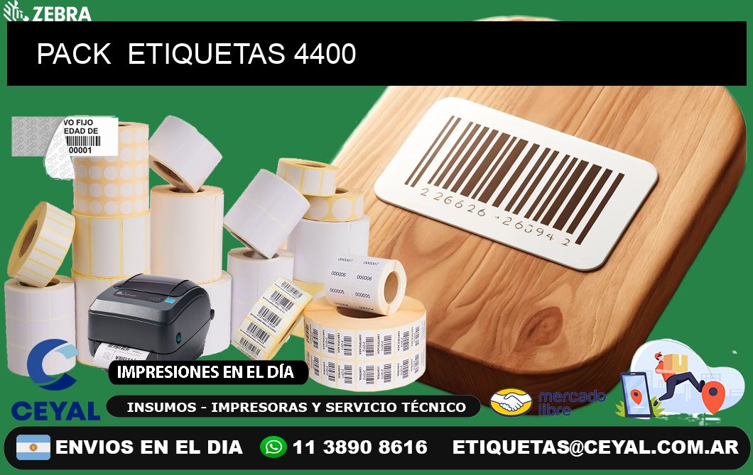 PACK  ETIQUETAS 4400