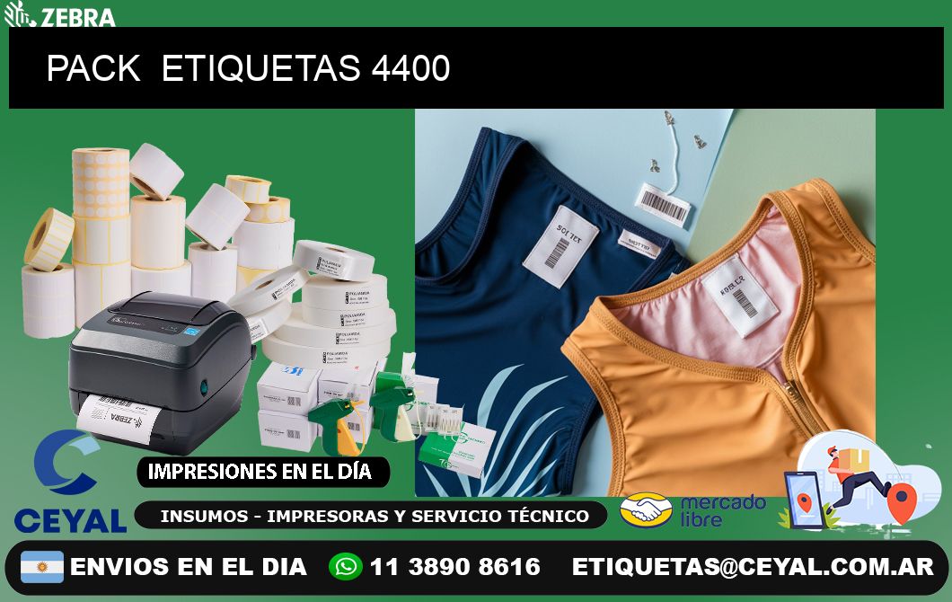 PACK  ETIQUETAS 4400