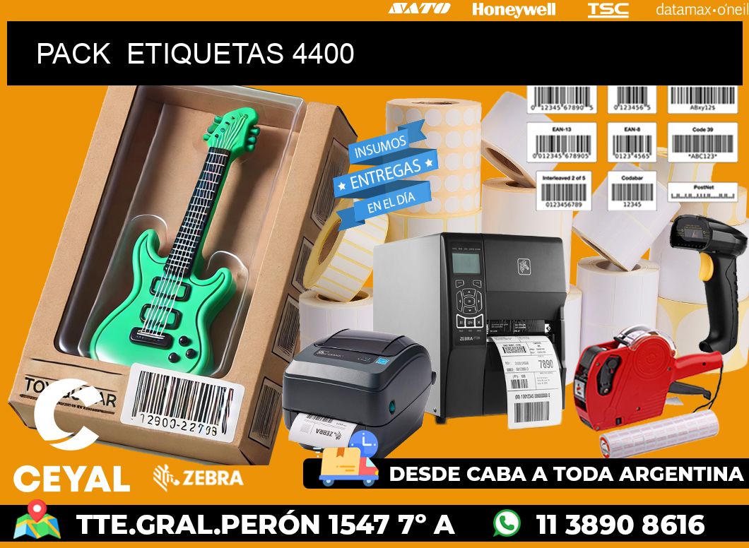 PACK  ETIQUETAS 4400