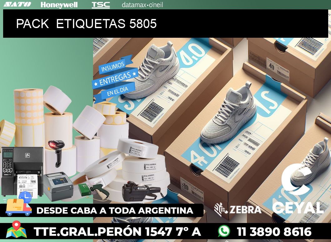 PACK  ETIQUETAS 5805