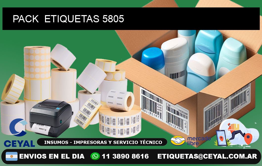 PACK  ETIQUETAS 5805