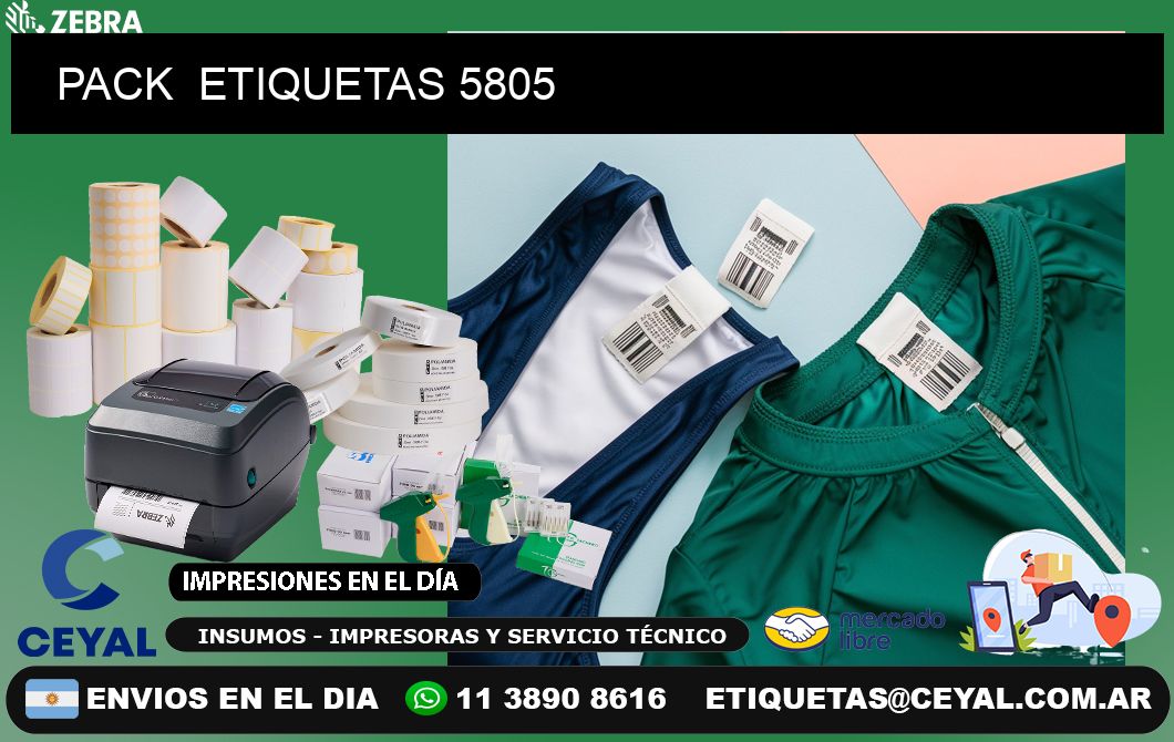 PACK  ETIQUETAS 5805