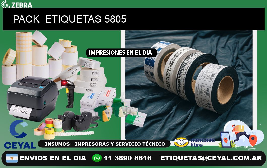 PACK  ETIQUETAS 5805