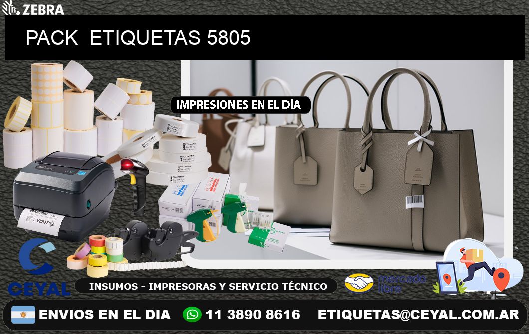PACK  ETIQUETAS 5805