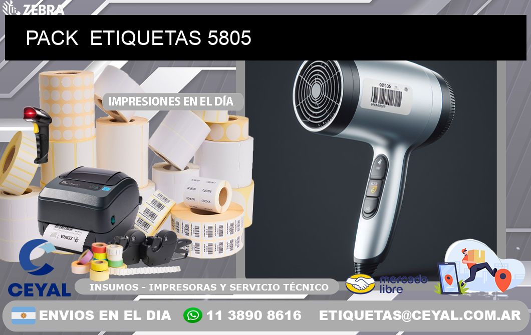 PACK  ETIQUETAS 5805