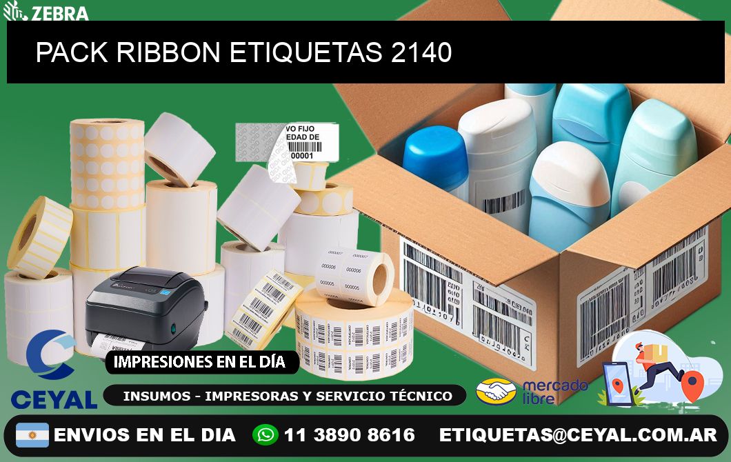 PACK RIBBON ETIQUETAS 2140