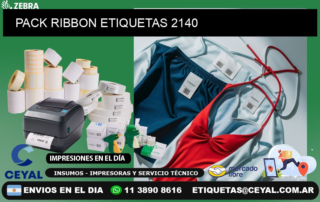 PACK RIBBON ETIQUETAS 2140