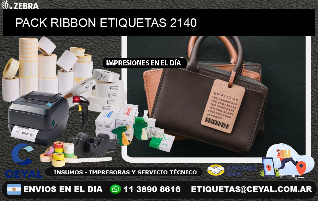 PACK RIBBON ETIQUETAS 2140