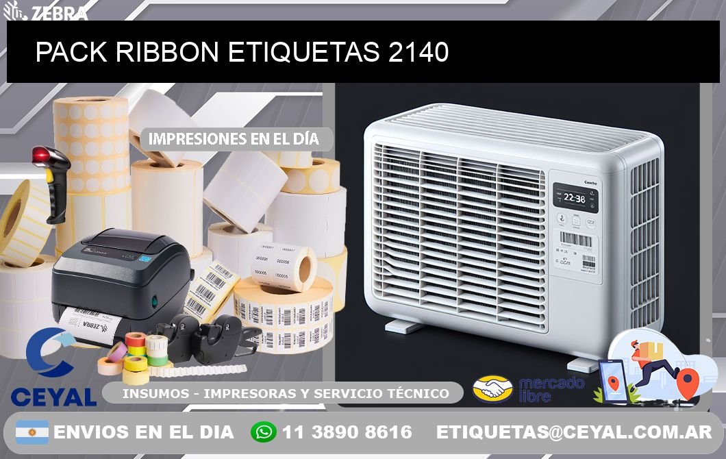 PACK RIBBON ETIQUETAS 2140