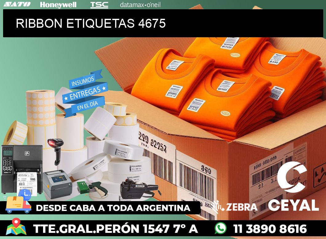 RIBBON ETIQUETAS 4675